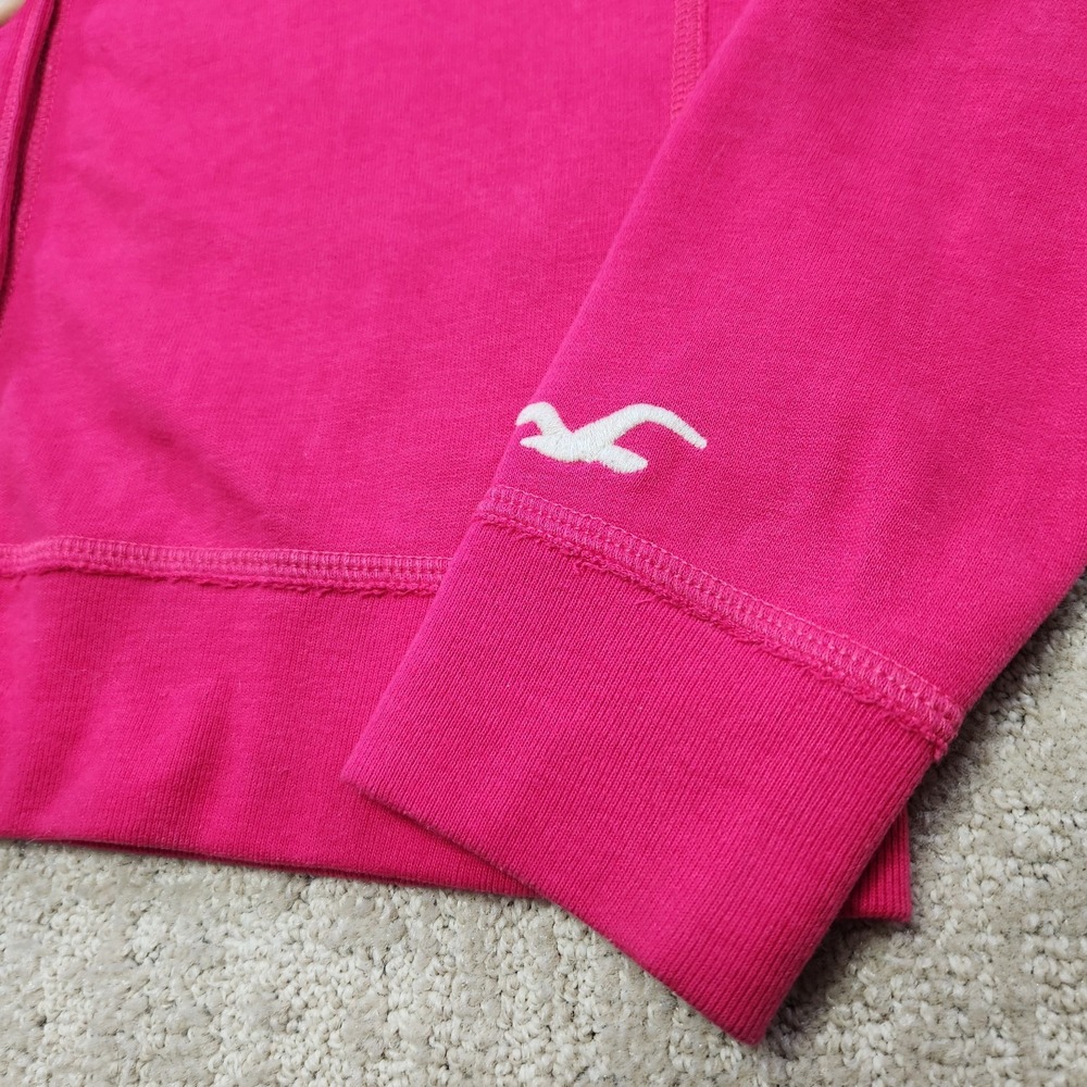 Vintage Y2K Hollister Jacket‎ Women Large Baby Doll Button Up Pink Fleece Mock - Picture 2 of 9